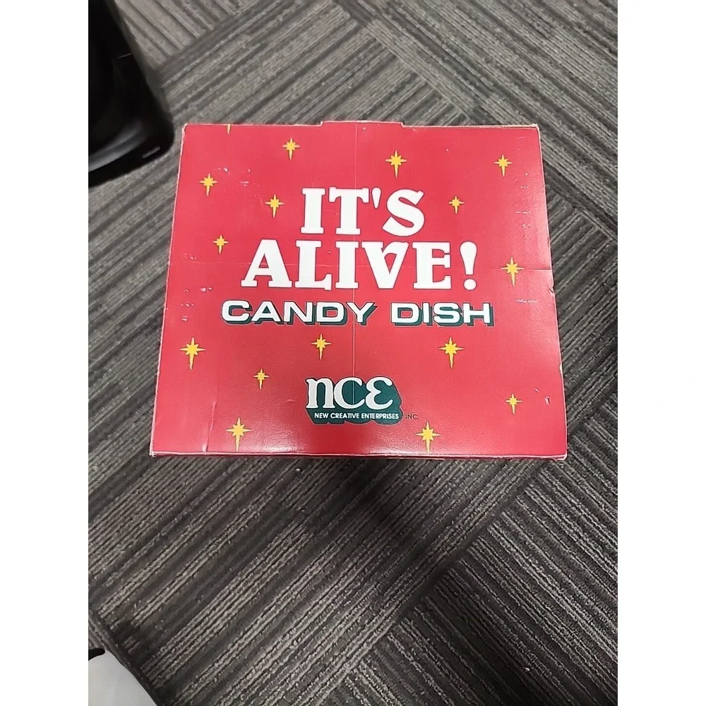 Vintage 1993 NCE Creative Enterprises It's Alive Candy Dish Santa‎ Claus In Box